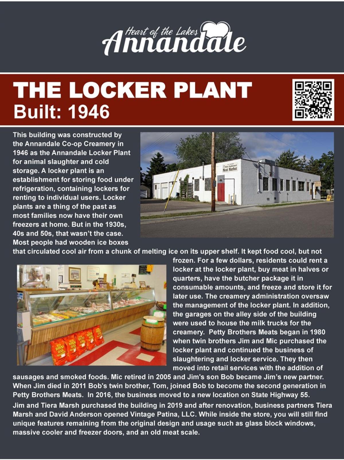 The Locker Plant walking tour information