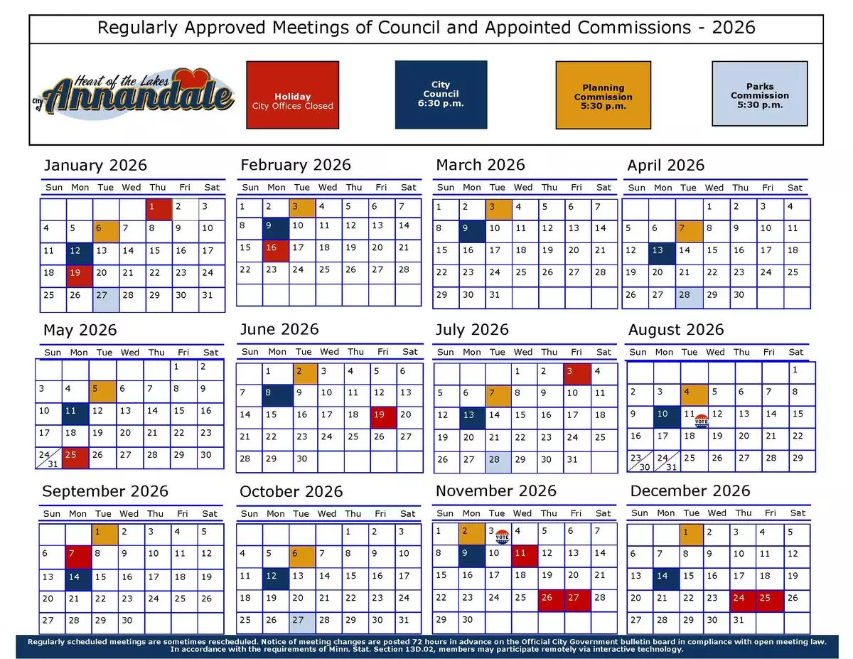 2026 Calendar